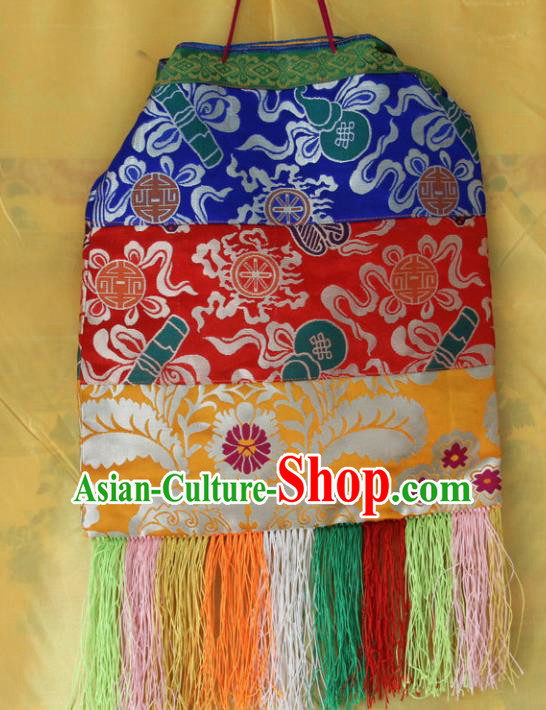 Chinese Traditional Buddhist Brocade Pocket Tibetan Buddhism Mendicity Bags