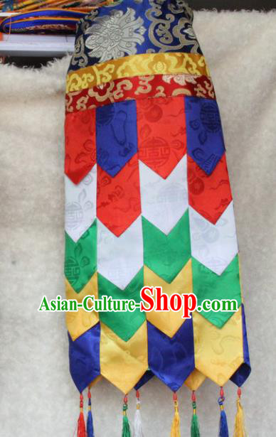 Chinese Traditional Buddhist Temple Brocade Streamer Curtain Tibetan Buddhism Portiere Decoration