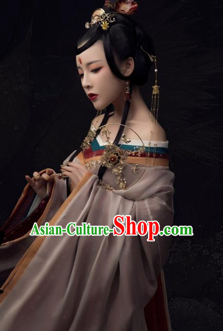 Chinese Ancient Imperial Concubine Hanfu Dress Traditional Tang Dynasty Imperial Consort Historical Costume for Women