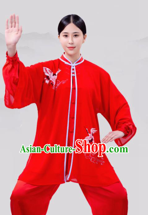Chinese Traditional Martial Arts Competition Costume Tai Ji Kung Fu Training Clothing for Women
