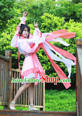 Chinese Traditional Cosplay Peri Costume Ancient Swordswoman Hanfu Dress for Women