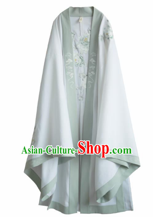 Chinese Song Dynasty Imperial Consort Historical Costume Traditional Ancient Peri Embroidered Hanfu Dress for Women