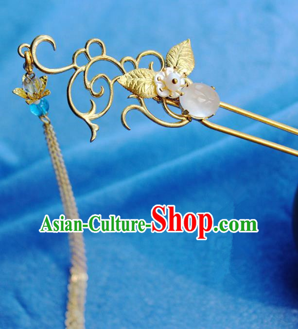Traditional Chinese Ancient Hanfu Tassel Hair Clip Princess Hairpins Handmade Hair Accessories for Women