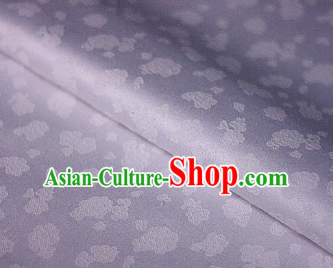 Asian Chinese Traditional Royal Flowers Pattern Purple Brocade Cheongsam Silk Fabric Chinese Satin Fabric Material