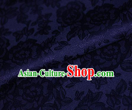 Asian Chinese Classical Peony Pattern Purple Brocade Cheongsam Silk Fabric Chinese Traditional Satin Fabric Material
