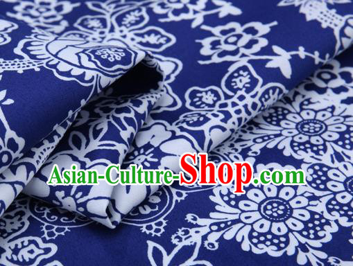 Chinese Classical Tulip Pattern Brocade Cheongsam Silk Fabric Chinese Traditional Satin Fabric Material