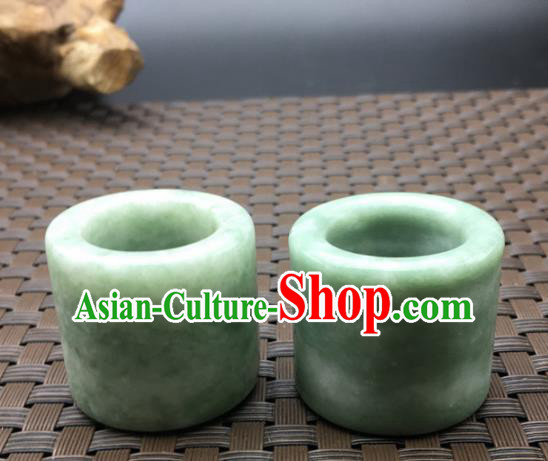 Chinese Handmade Ancient Jade Rings Traditional Jade Thimble Jewelry Accessories for Women for Men