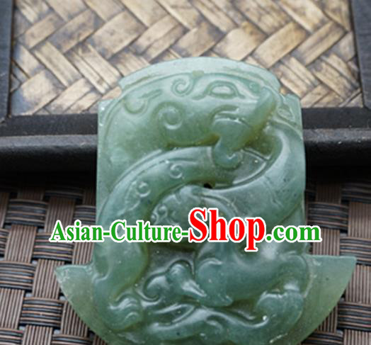 Chinese Ancient Carving Jade Pendant Traditional Handmade Jade Craft Jewelry Decoration Accessories