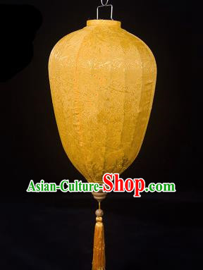 Handmade Traditional Chinese Lantern Ceiling Lamp Yellow Lanterns New Year Lantern