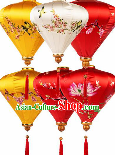Handmade Traditional Chinese Lantern Painting Silk Lanterns Ceiling Lamp New Year Lantern