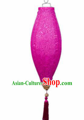 Handmade Chinese Traditional Lantern Rosy Silk Lanterns Ceiling Lamp New Year Lantern