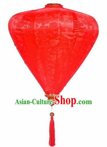 Chinese Traditional Lantern Handmade Red Silk Lanterns Ceiling Lamp New Year Lantern