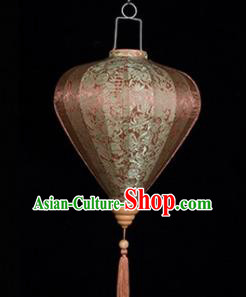 Chinese Traditional Lantern Handmade Brown Lanterns Ceiling Lamp New Year Lantern