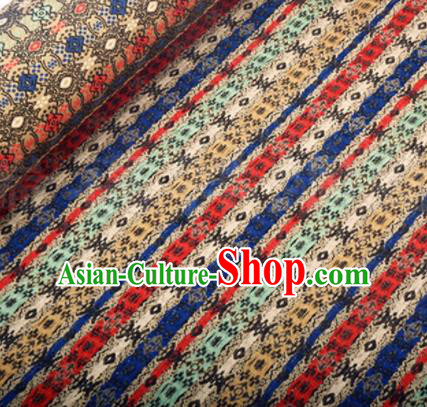 Chinese Traditional Pattern Design Silk Fabric Colorful Song Brocade Tang Suit Drapery Material