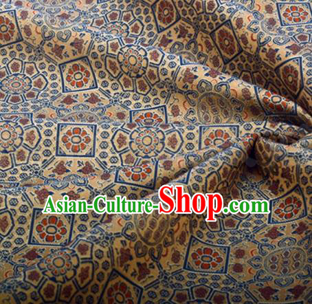 Chinese Traditional Pattern Design Silk Fabric Bronze Song Brocade Tang Suit Drapery Material