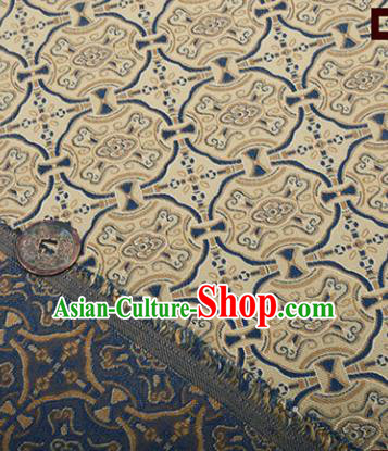 Chinese Traditional Pattern Design Silk Fabric Khaki Song Brocade Tang Suit Drapery Material