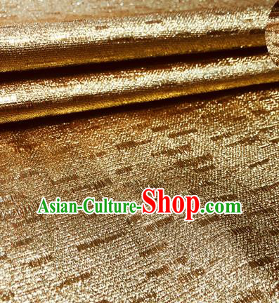 Chinese Traditional Hanfu Silk Fabric Classical Pattern Design Golden Brocade Tang Suit Fabric Material