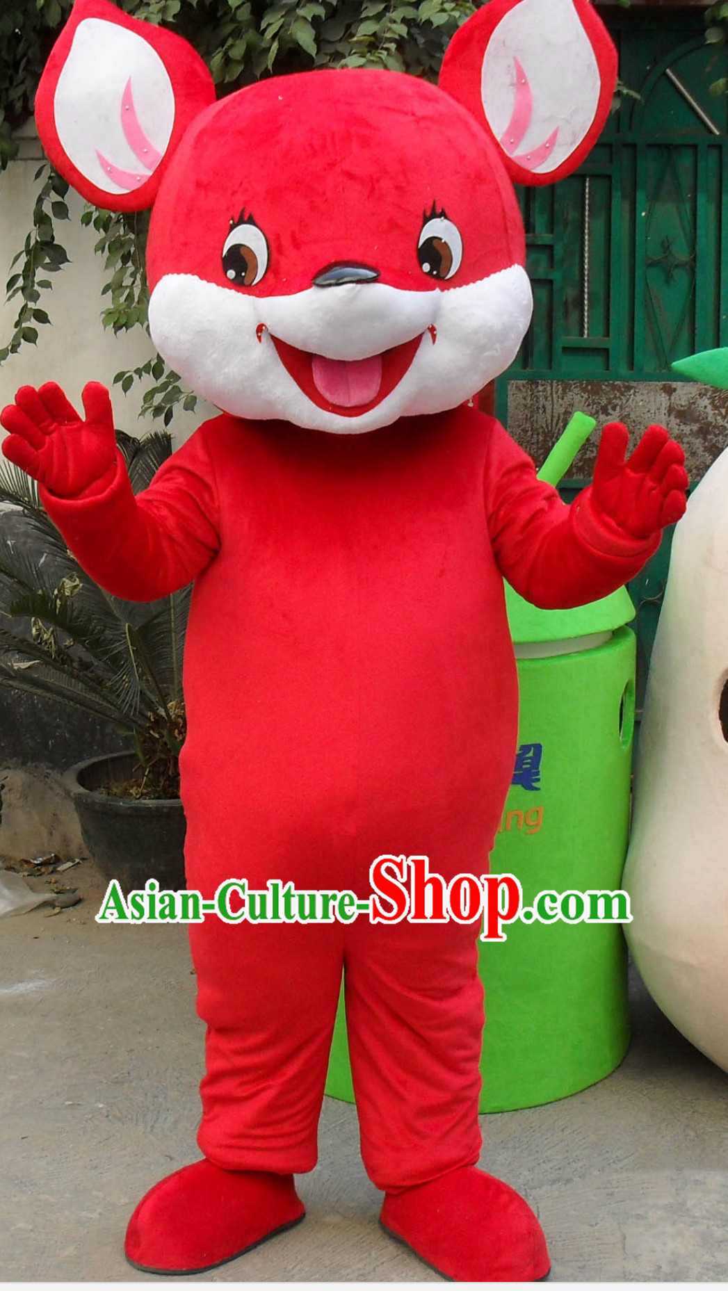 Lucky Red Chinese 2020 Rat Year Mascot Costume