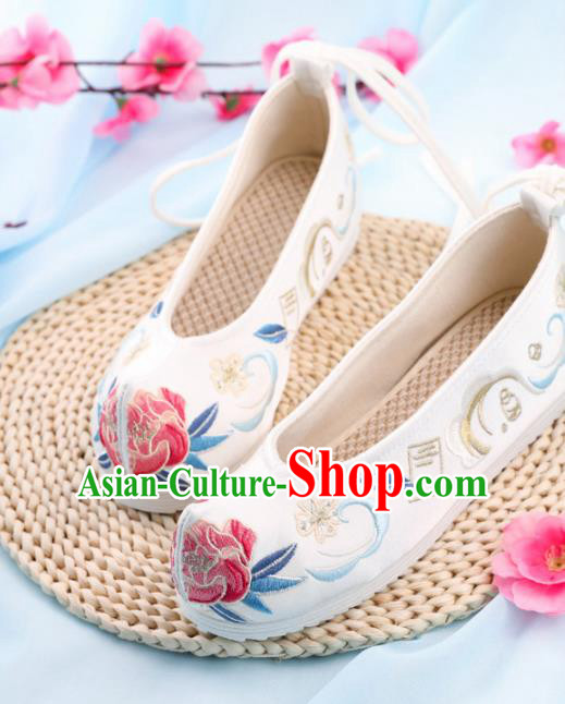Chinese Traditional Hanfu Shoes Ancient Princess Embroidered Shoes National Cloth Shoes for Women