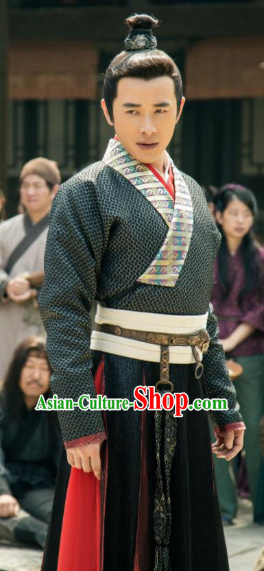 Chinese Ancient Shang Dynasty Swordsman Yang Jian Clothing Drama The Legend of Deification Costume for Men
