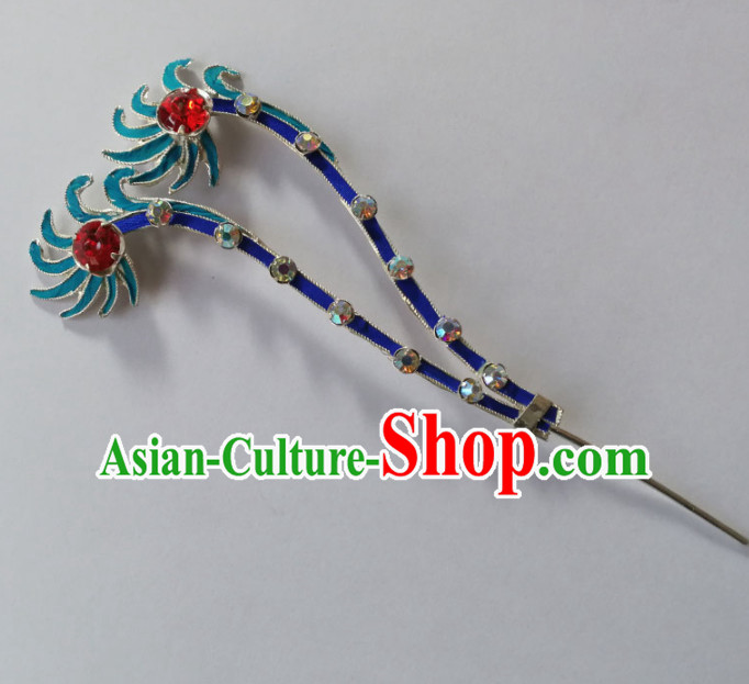 Chinese Ancient Queen Phoenix Hairpins Traditional Beijing Opera Diva Hair Accessories for Adults