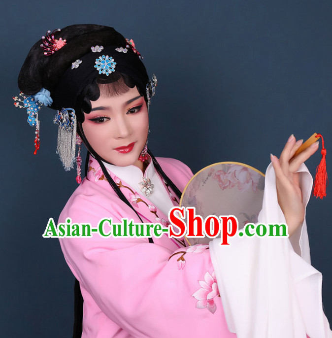 Traditional Chinese Peking Opera Diva Pink Dress Ancient Peri Princess Embroidered Costume for Women