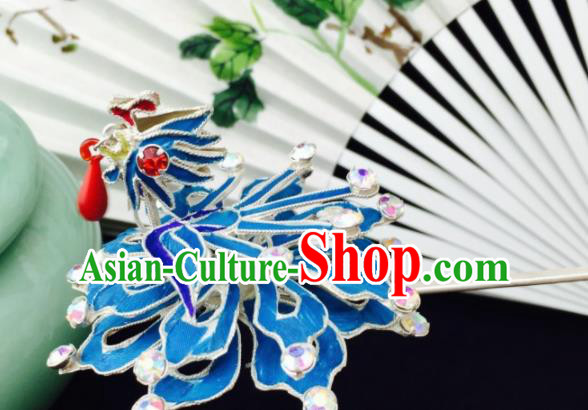 Chinese Ancient Palace Princess Phoenix Step Shake Hairpins Traditional Beijing Opera Diva Headwear Hair Accessories for Adults