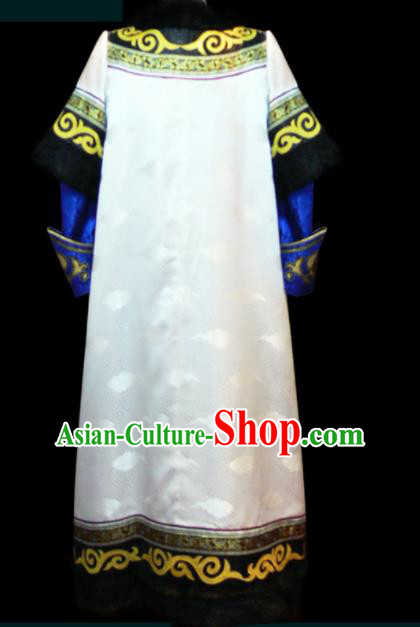 Chinese Traditional Mongol Ethnic Wedding Robe Mongolian Minority National Folk Dance Costume for Men
