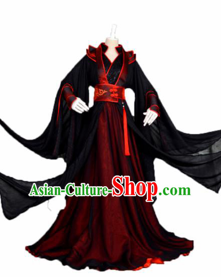 Customized Chinese Cosplay Swordsman Costume Ancient Drama Character Wei Wuxian Clothing for Men