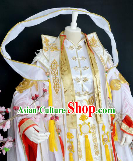 Customized Chinese Cosplay Swordsman Costume Ancient Drama Crown Prince Clothing for Men