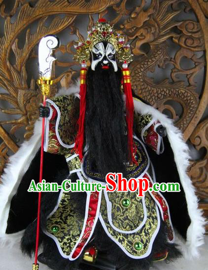 Chinese Traditional Beijing Opera Xiang Yu Marionette Puppets Handmade Puppet String Puppet Wooden Image Arts Collectibles