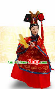 Chinese Traditional Beijing Opera Manchu Princess Marionette Puppets Handmade Puppet String Puppet Wooden Image Arts Collectibles