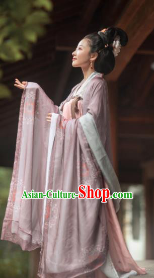 Chinese Traditional Tang Dynasty Imperial Consort Hanfu Dress Ancient Court Empress Replica Costumes for Women