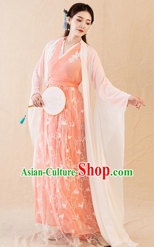 Traditional Chinese Tang Dynasty Imperial Consort Hanfu Dress Ancient Drama Court Replica Costumes for Women