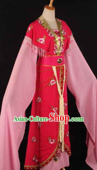 Chinese Traditional Shaoxing Opera Countess Rosy Dress Ancient Peking Opera Actress Costume for Women