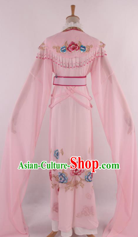 Chinese Traditional Beijing Opera Peri Light Pink Dress Ancient Peking Opera Diva Princess Costume for Women
