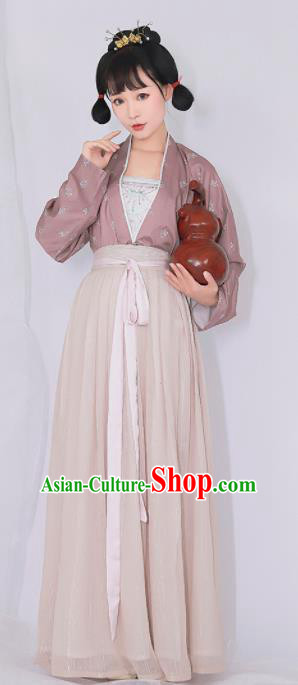 Chinese Ancient Drama Court Maid Hanfu Dress Traditional Tang Dynasty Palace Lady Replica Costumes for Women