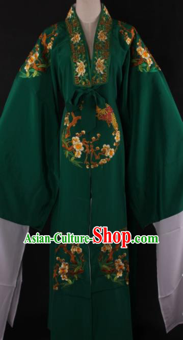 Chinese Shaoxing Opera Niche Gifted Scholar Deep Green Gown Traditional Ancient Childe Costume for Men