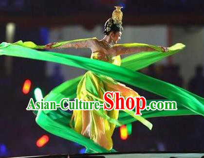 Traditional Chinese Classical Dance Flying Apsaras Costume Beautiful Ribbon Dance Dress for Women