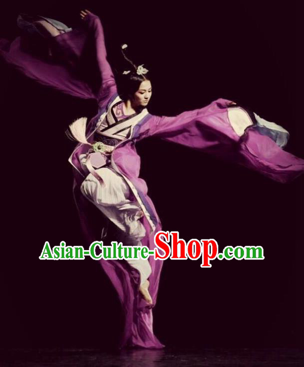 Traditional Chinese Classical Dance Luo Shen Zhen Fu Costume Stage Show Beautiful Dance Dress for Women