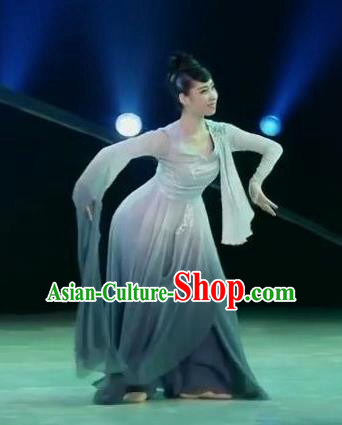 Traditional Chinese Classical Dance Mo Wu Qing Lan Costume Stage Show Beautiful Dance Dress for Women