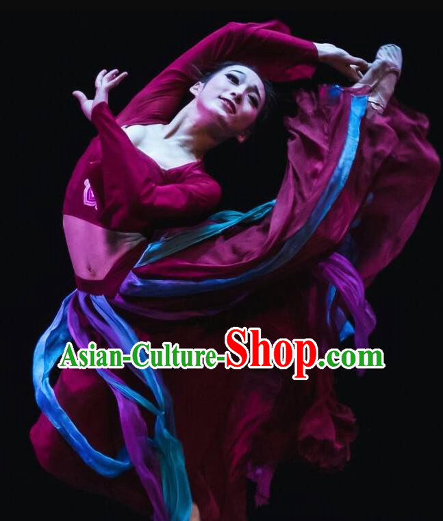 Beautiful Chinese Dance Yun Xiang Ni Shang Dance Costume Traditional Classical Dance Dress for Women