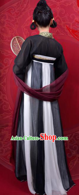 Chinese Traditional Tang Dynasty Court Maid Replica Costumes Ancient Palace Lady Hanfu Dress for Women