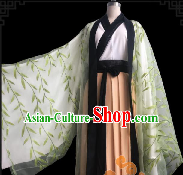 Chinese Traditional Cosplay Swordswoman Fairy Princess Dress Custom Ancient Jin Dynasty Imperial Consort Costume for Women