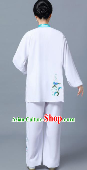 Professional Chinese Martial Arts Printing Costume Traditional Kung Fu Competition Tai Chi Clothing for Women