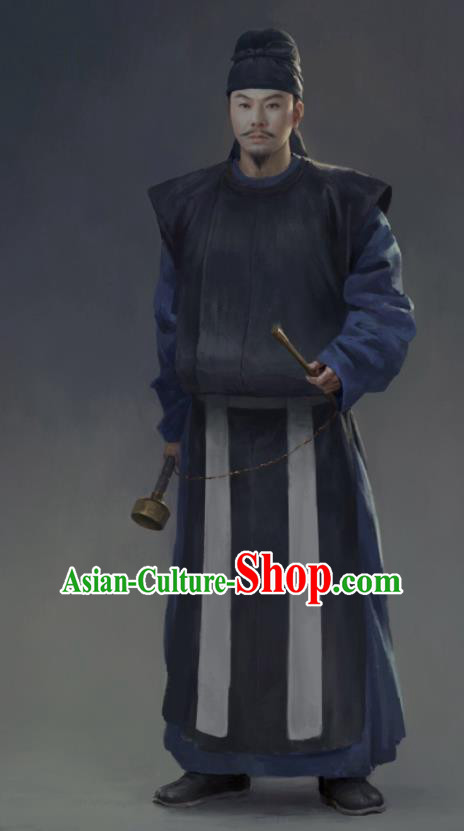the Longest Day in Chang An Chinese Drama Ancient Tang Dynasty Swordsman Replica Costumes and Hat Complete Set