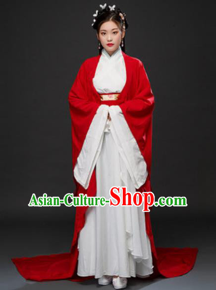 Chinese Traditional Court Lady Xiao Qiao Dress Ancient Drama Three Kingdoms Period Beauty Costumes for Women