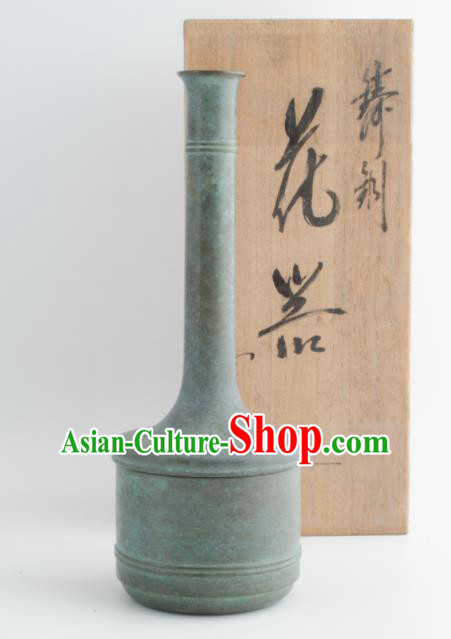 Chinese Handmade Copper Vase Traditional Bronze Flask Craft Decoration