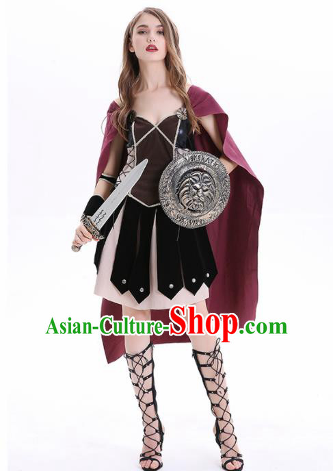Traditional Europe Middle Ages Renaissance Dress Halloween Cosplay Pirates Stage Performance Costume for Women