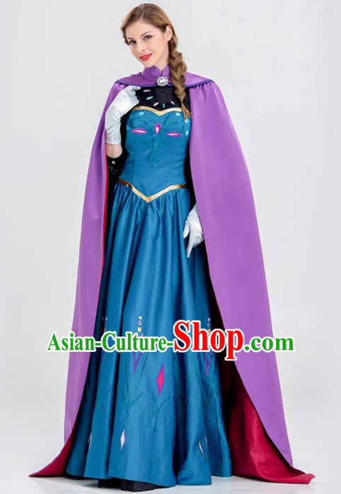 Traditional Europe Renaissance Queen Drama Stage Performance Dress European Halloween Cosplay Court Costume for Women